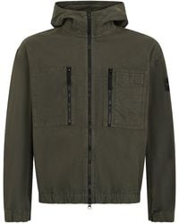 Stone Island - Dark Jacket With Hood And Zip - Lyst