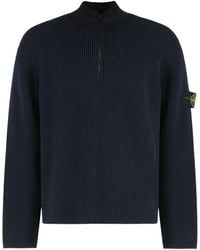 Stone Island - Vanisé Full Rib Rws Wool Sweater - Lyst