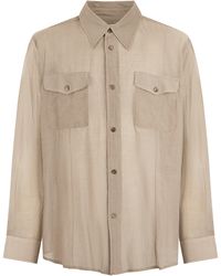 Our Legacy - Checkered Silk And Cotton Shirt - Lyst