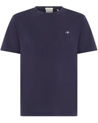 GANT - Regular Fit Cotton T-Shirt - Lyst