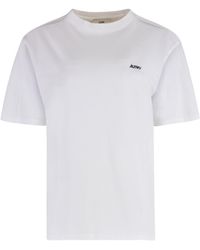 Autry - T-shirt in cotone con logo - Lyst