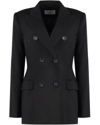 Sportmax - Adamo Double-Breasted Wool Blazer - Lyst