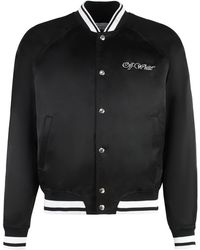 Off-White c/o Virgil Abloh - Satin Bomber Jacket - Lyst