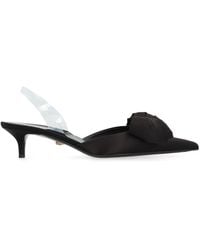 Versace - Alia Satin Slingback Pumps - Lyst