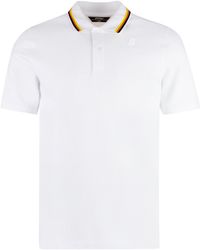 K-Way - Cotton-Pique Polo Shirt - Lyst