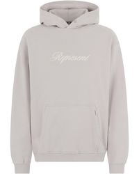 Represent - Hooded Script Logo Sweatshirt - Lyst