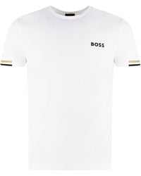 BOSS - X Matteo Berrettini - T-shirt in tessuto tecnico - Lyst