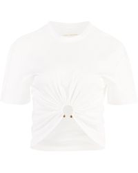 Rabanne - Cotton Crew-Neck T-Shirt - Lyst