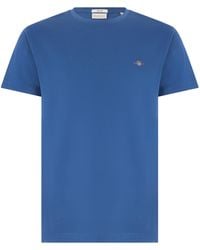 GANT - Slim Fit Cotton T-Shirt - Lyst