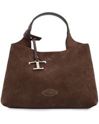 Tod's - Borsa a mano in suede - Lyst