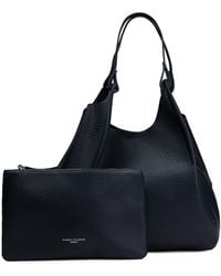 Gianni Chiarini - Tote Handbag With Matching Pouch Bag, 34 Cm Width X 38 Cm Height X 16 Cm Depth, Calfskin - Lyst