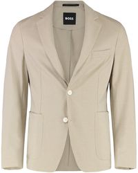 BOSS - Single-Breasted Two-Button Jacket - Lyst