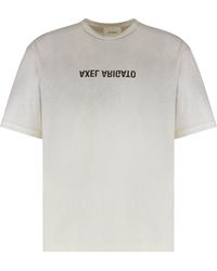 Axel Arigato - Crew Neck T-Shirt Distort Light - Lyst