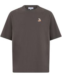 Maison Kitsuné - Cotton T-Shirt With Short Sleeves - Lyst