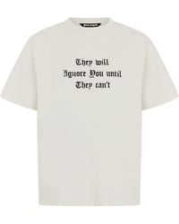 Palm Angels - Cotton T-Shirt With Print - Lyst