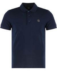 Fendi - Cotton-Piqué Polo Shirt - Lyst