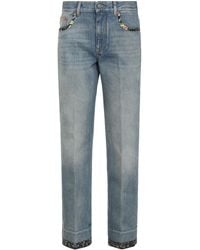 Valentino Garavani - High-Rise Flared Jeans - Lyst