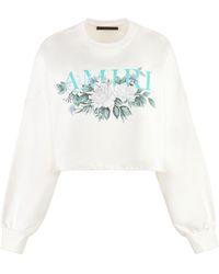 Amiri - Logo Detail Cotton Sweatshirt - Lyst