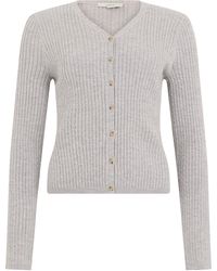 Vince - Cropped Cardigan With Buttons - Lyst