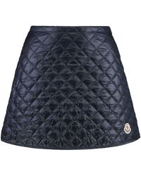 Moncler - Gonna in nylon trapuntato - Lyst