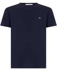 GANT - T-Shirt Dark Cotton T-Shirts - Lyst