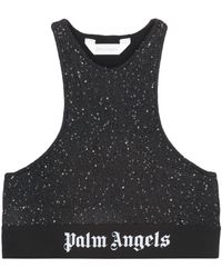Palm Angels - Crop-Top With Logo - Lyst