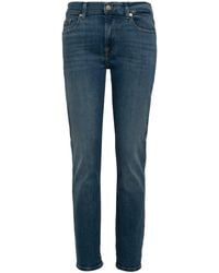 7 For All Mankind - Slim Jeans With A Mid-rise - Lyst