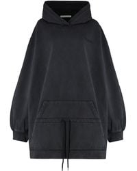 Alexander Wang - Hooded Mini Dress Cotton - Lyst