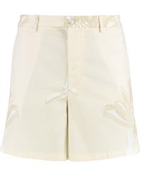 BOSS - Cotton Bermuda Shorts - Lyst