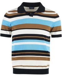 Drumohr - Short Sleeve Cotton Polo Shirt - Lyst