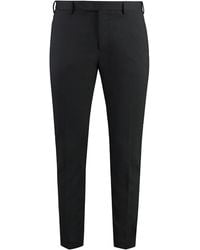 PT01 - Dieci Wool Blend Trousers - Lyst