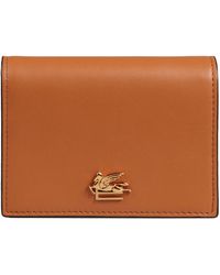 Etro - Logo Leather Wallet - Lyst