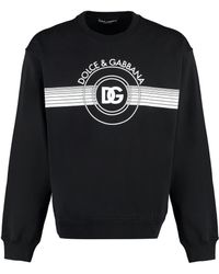 Dolce & Gabbana - Felpa girocollo in cotone - Lyst