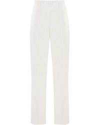 Fabiana Filippi - Trousers Viscose Acetate Straight - Lyst