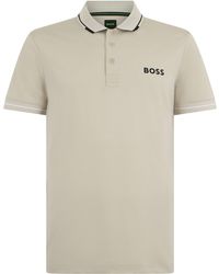 BOSS - Piqué Cotton Stretch Polo - Lyst