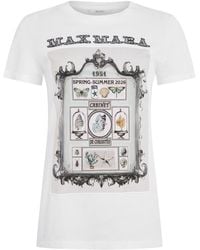 Max Mara - Short Sleeve T-Shirt With Print - Lyst