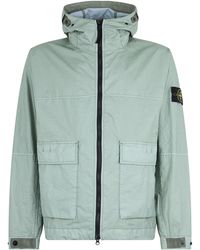Stone Island - Jacket With Hood And Water-Resistant Membrane - Lyst