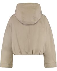 Moncler - Short Eucalyptus Jacket With Hood - Lyst