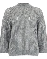 Peserico - Lace Sweater With Sequins - Lyst