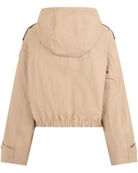 Moncler - Mini Hooded Cotton Blend Jacket - Lyst