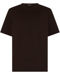 ZEGNA - Cotton T-Shirt With Short Sleeves - Lyst