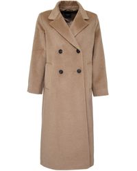 Weekend by Maxmara Parma Long Double-breasted Coat - Natural