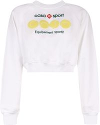 Casablancabrand - Cotton Crew-neck Sweatshirt - Lyst