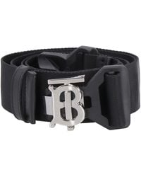 Burberry - Cintura in tessuto con logo - Lyst