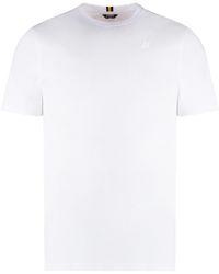 K-Way - Odom Letitrain Cotton Crew-Neck T-Shirt - Lyst