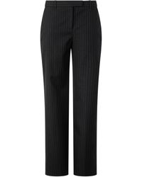 McQueen - Striped Wool Trousers - Lyst