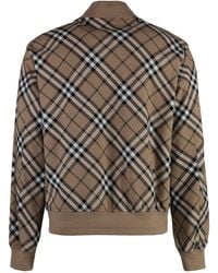 Burberry - Check Bomber Jacket - Lyst