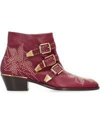 Chloé - Susanna Ankle Boots In Leather - Lyst