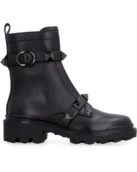 Valentino GARAVANI Anfibi ROCKSTUD in Pelle donna - Glamood Outlet