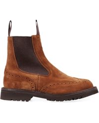 Tricker's - Chelsea boots Silvia in suede - Lyst